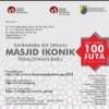 Leaflet pengumuman sayembara ide desain masjid ikonik pekalongan baru