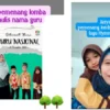 Meriahkan Hari Guru, Siswa Lomba Menulis Nama Guru