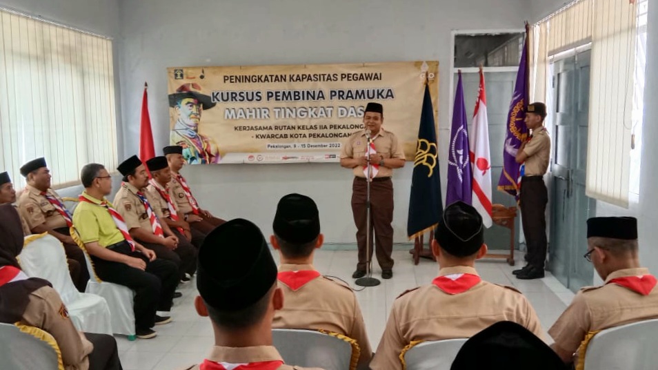 Pegawai Rutan Pekalongan Ikuti Kursus Pembina Pramuka Mahir Tingkat Dasar