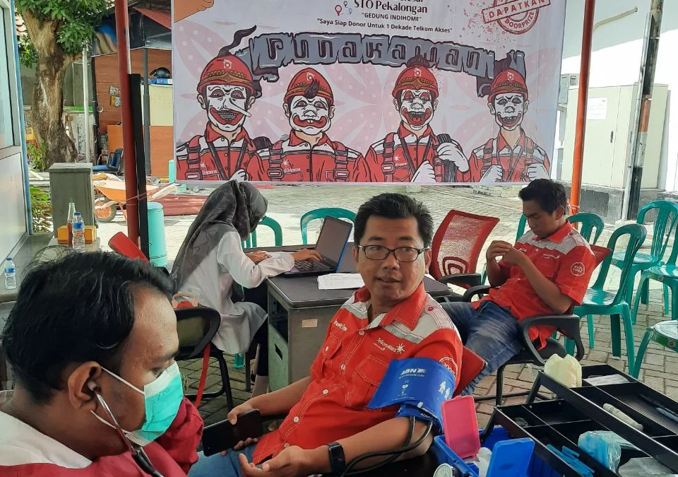 Telkom Akses Pekalongan, Gelar Aksi Donor Darah Dalam Rangkaian HUT Ke-10