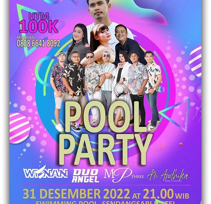 Rayakan Tahun Baru Ala Pool Party di Hotel Sendang Sari Batang