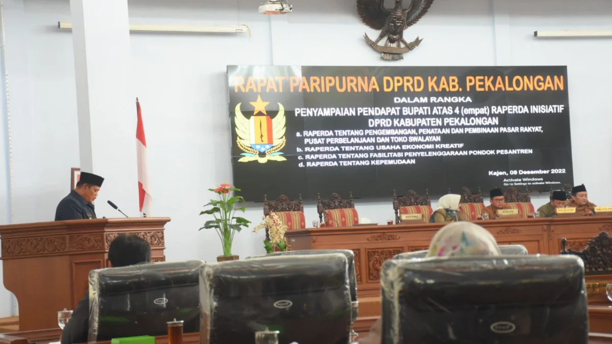 Empat Rapeda Inisiatif DPRD Kabupaten Pekalongan Mendapat Apresiasi