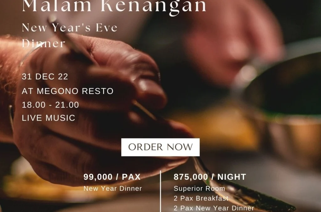 Santika Pekalongan, Hadirkan Malam Tahun Baru Penuh Kenangan Dengan Paket Dinner