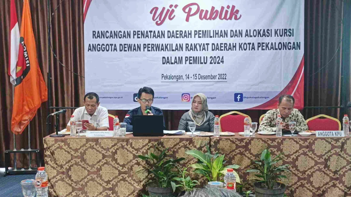 Uji Publik Mulus, Rancangan Dapil dan Jumlah Kursi DPRD Kota Pekalongan di Pemilu 2024 Tak Berubah