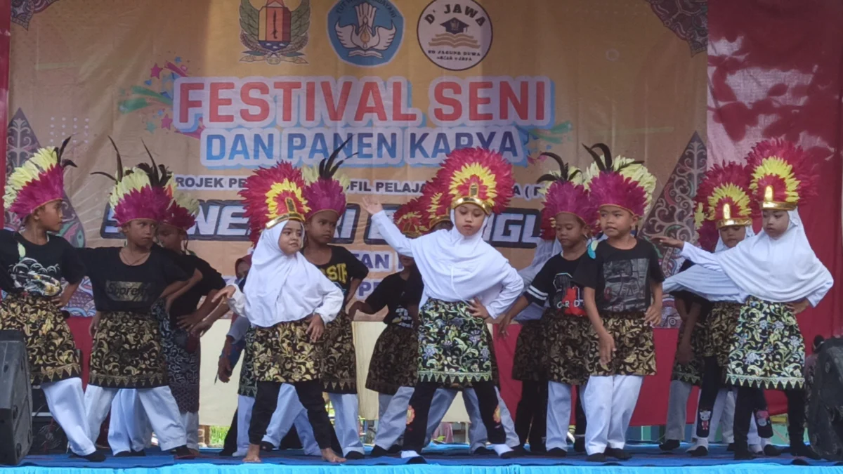 Tingkatkan Kreativitas, SD Negeri 02 Jagung Gelar Festival Seni dan Panen Karya