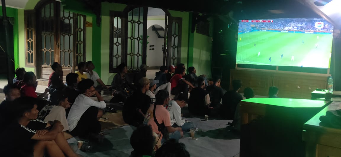 Wah, Asyiknya Nobar Piala Dunia di DPC PPP Kendal, Pulang Bisa Bawa Hadiah