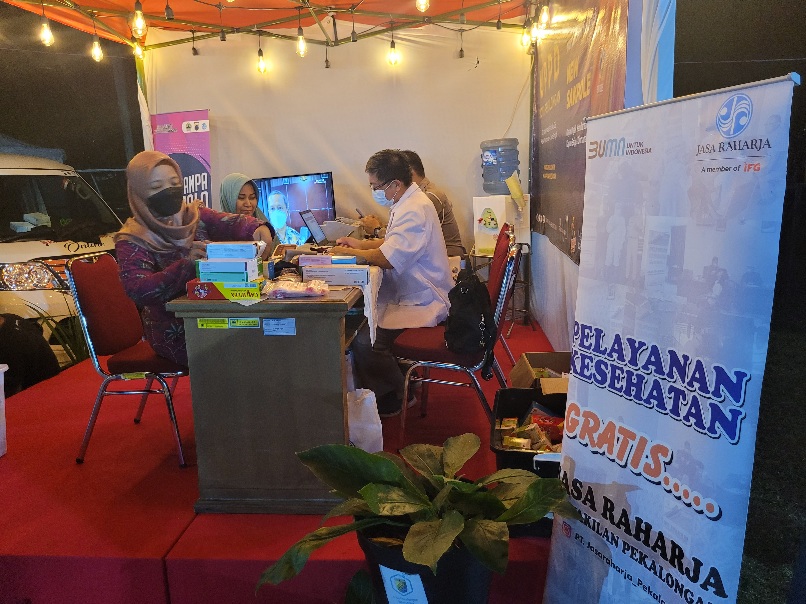 Jasa Raharja Pekalongan Buka Layanan Pengobatan Gratis di Pekan Kreatif Nusantara 2022