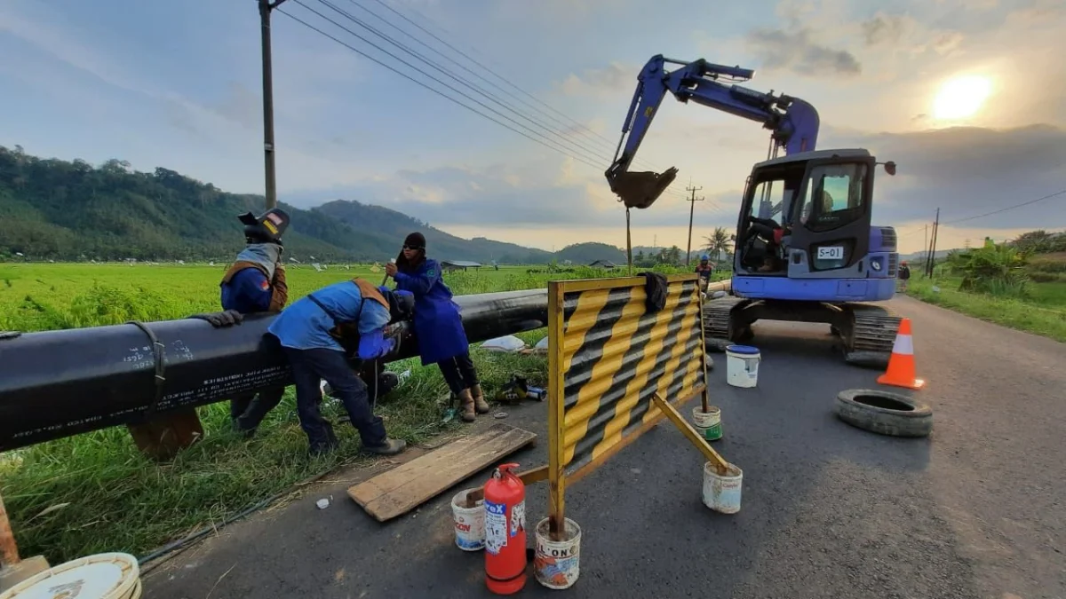 Progres Proyek Pengembangan Pipa CB III Capai 80%