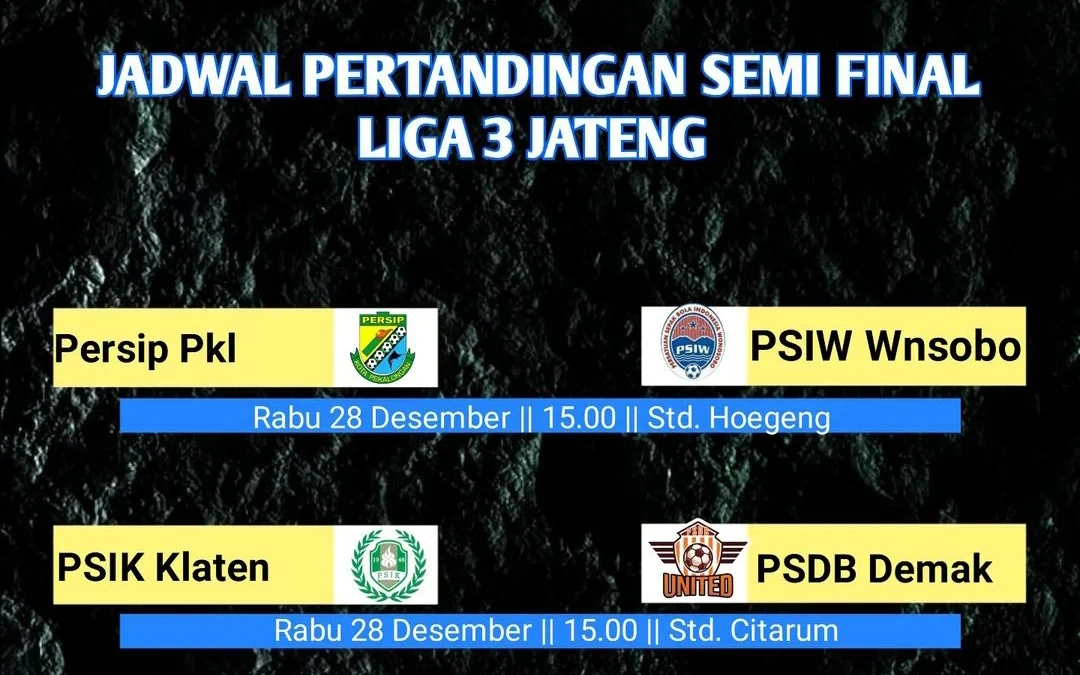 Main Besok, Ini Jadwal Persip Pekalongan di Babak Semifinal Liga 3 Jateng