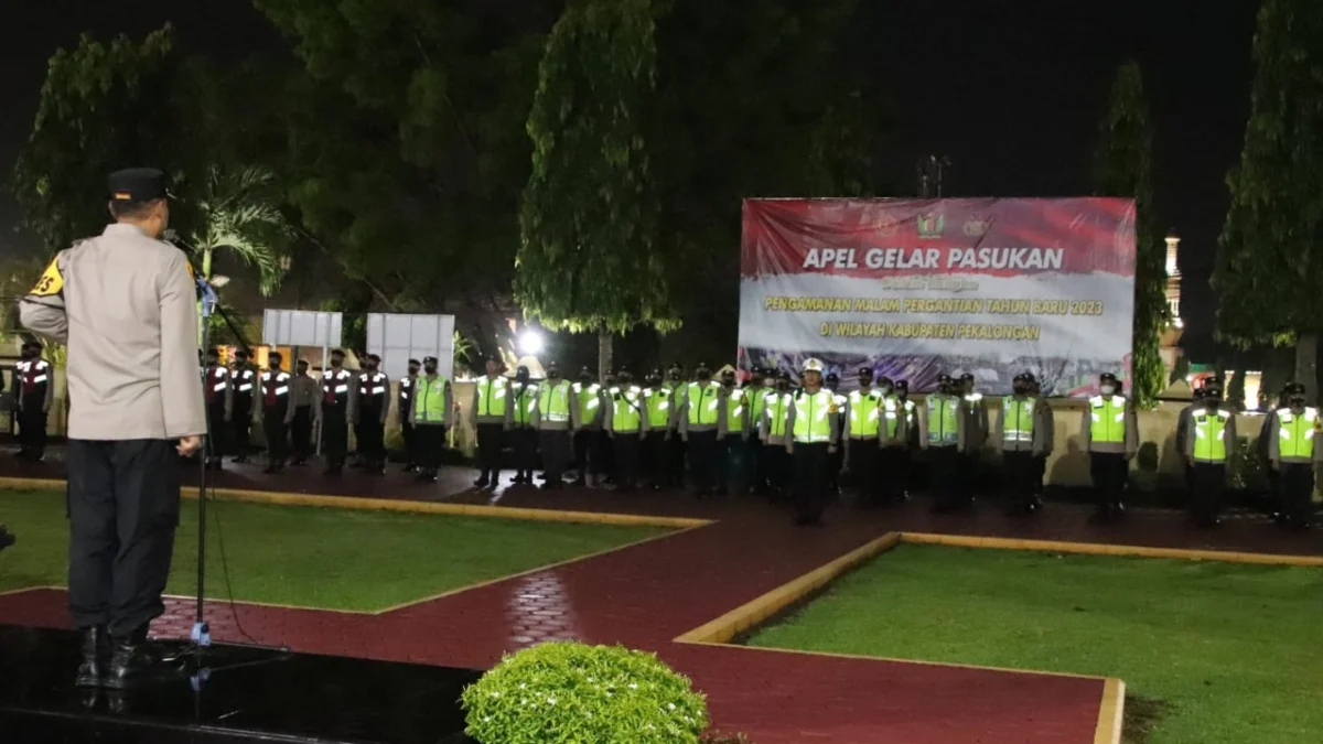 Apel Gelar Pasukan Pengamanan Malam Tahun Baru 2023, Kapolres Pekalongan Tekankan Hal Ini