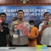 Konferensi pers Polres Pekalongan Kota tentang kasus pencabulan terhadap anak di bawah umur