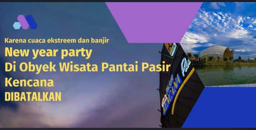 Pesta malam tahun baru 2023 di pasir kencana pekalongan dibatalkan