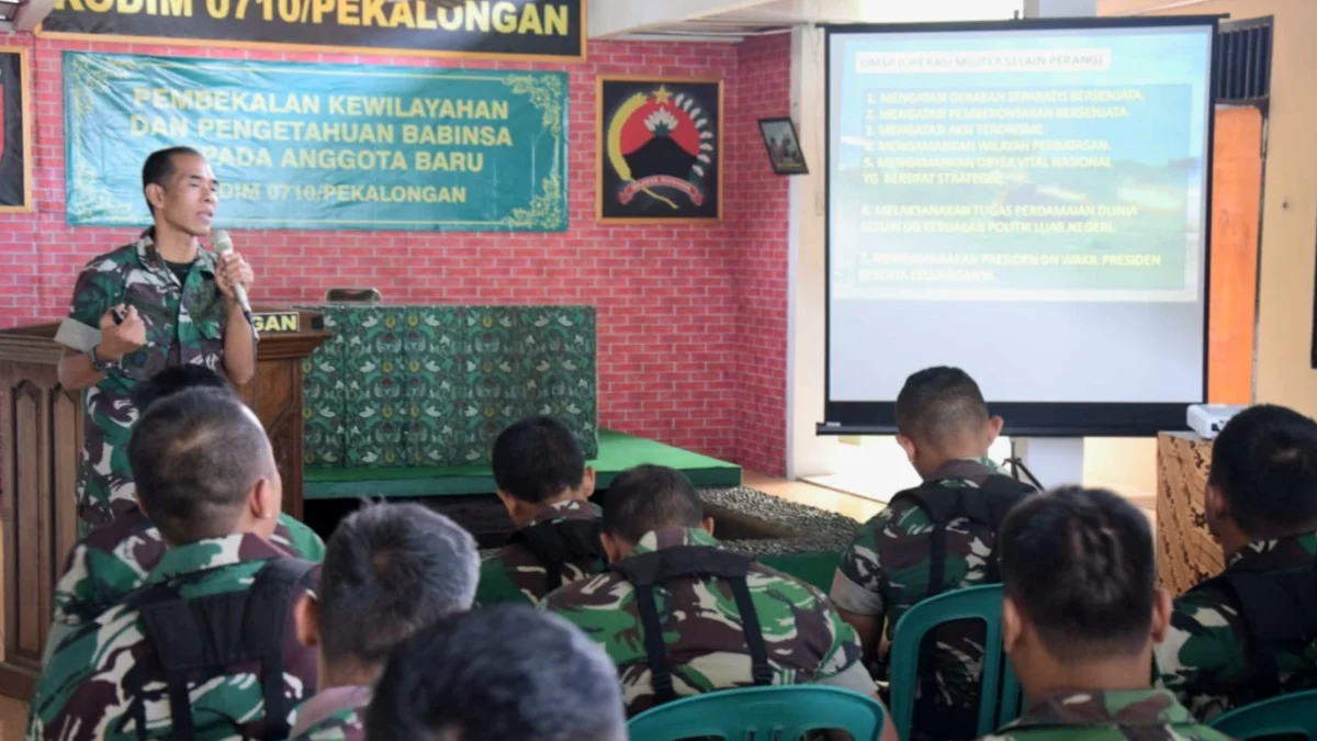 Calon babinsa Kodim Pekalongan ikuti pembekalan ilmu teritorial