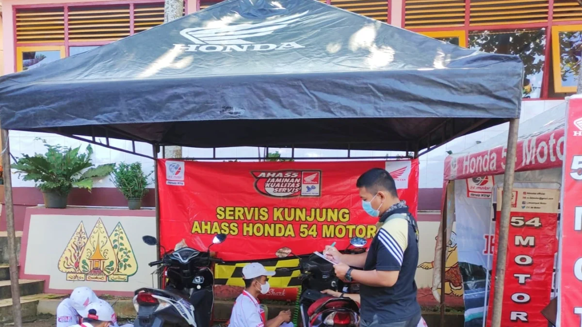 Mudahkan Pengendara Service Motor, Ahass 54 Motor Pekalongan Gelar Mobile Service Keliling