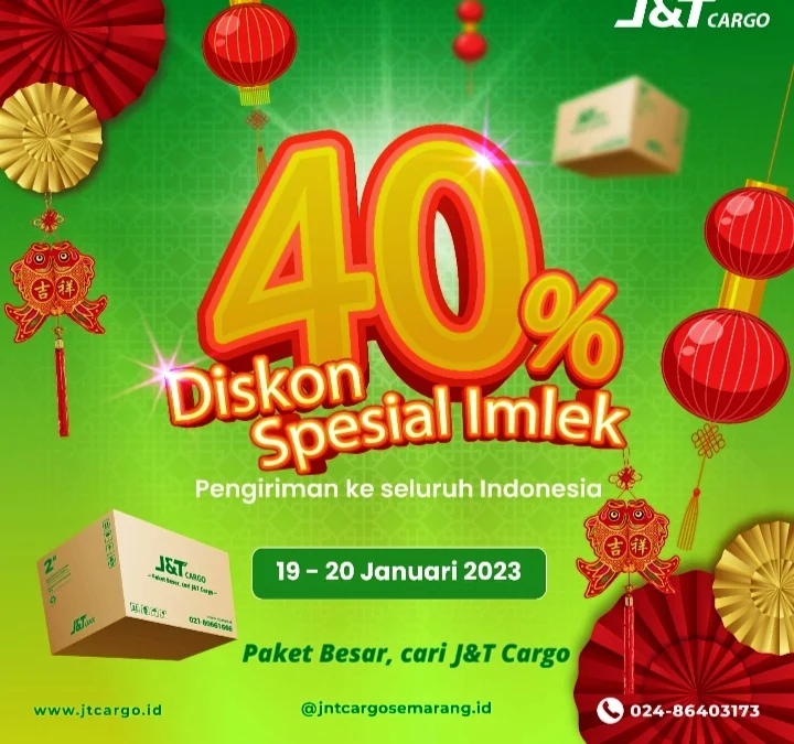 Spesial Imlek, Diskon Pengiriman Paket Hingga 40 Persen