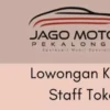 LOKER PEKALONGAN: Ada Loker Jadi Staf Toko Jago Motor Pekalongan, Daftar Yuk!