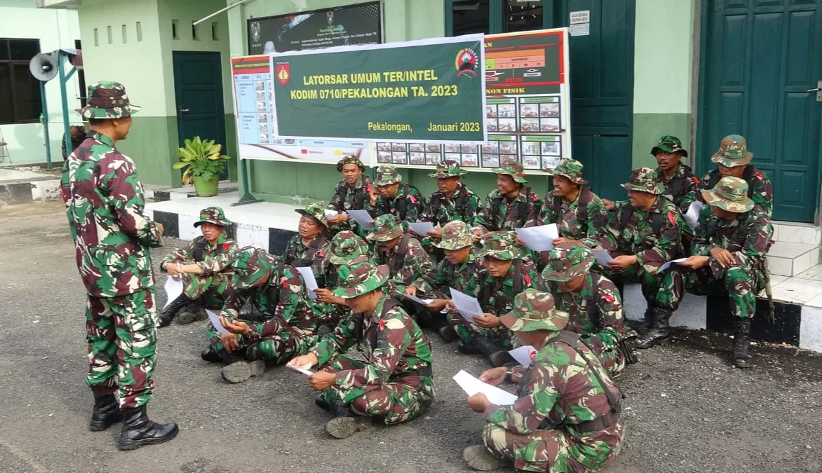 Tingkatkan Kemampuan Prajurit Kodim Pekalongan Gelar Latorsar Umum Teritorial selama 5 Minggu