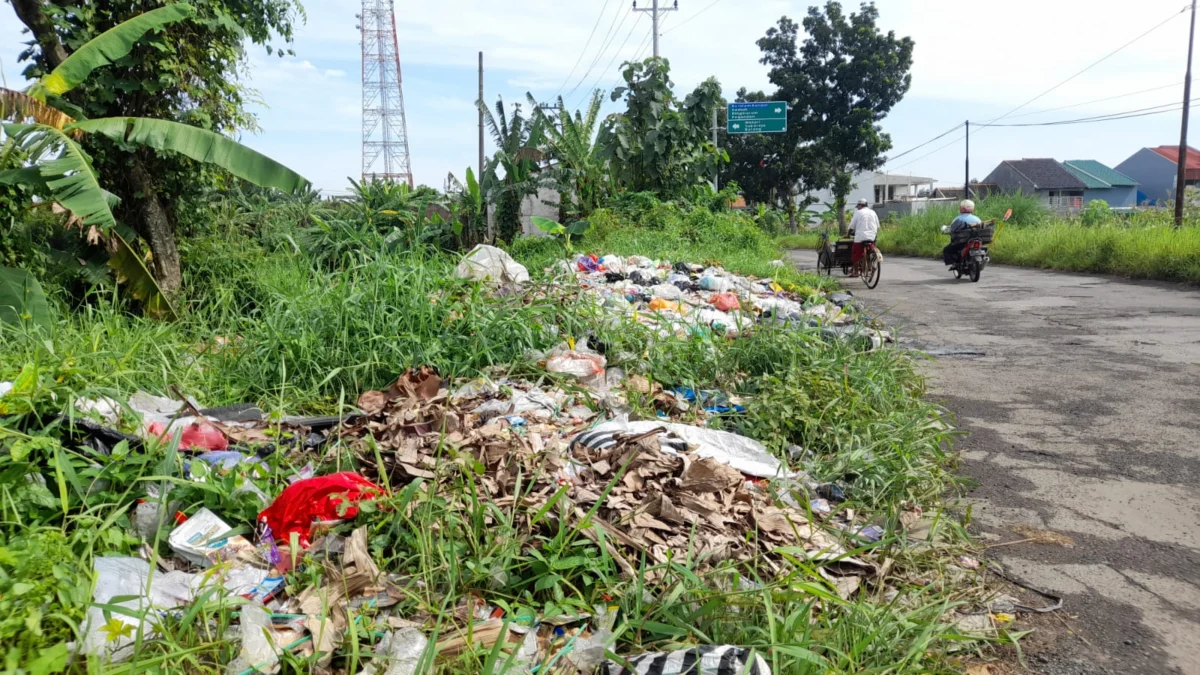 Duh, Sampah Tercecer di Perbatasan Weleri-Nawangsari Kendal