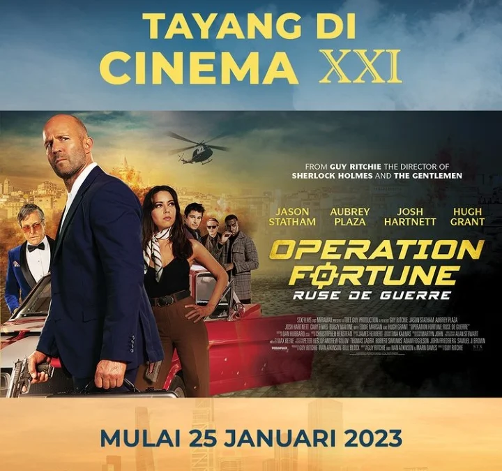 Bioskop Pekalongan Tayangkan Film Baru "Operation Fortune: Ruse De Guerre"! Berikut Jadwal 25 Januari 2023