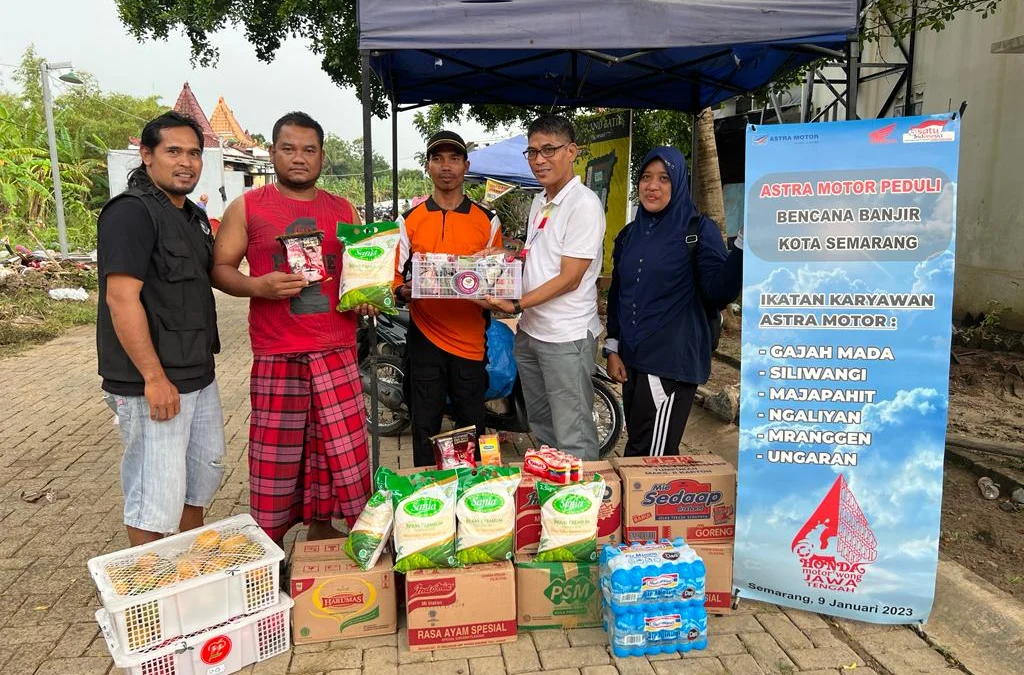 Semangat Satu Hati, Astra Motor Jateng Peduli Korban Banjir