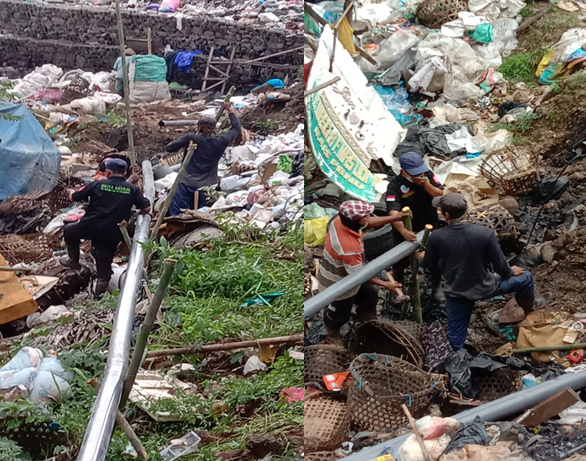 Tak Tahan Pencemaran Limbah TPA Darupono Baru, Warga Swadaya Tangani Darurat