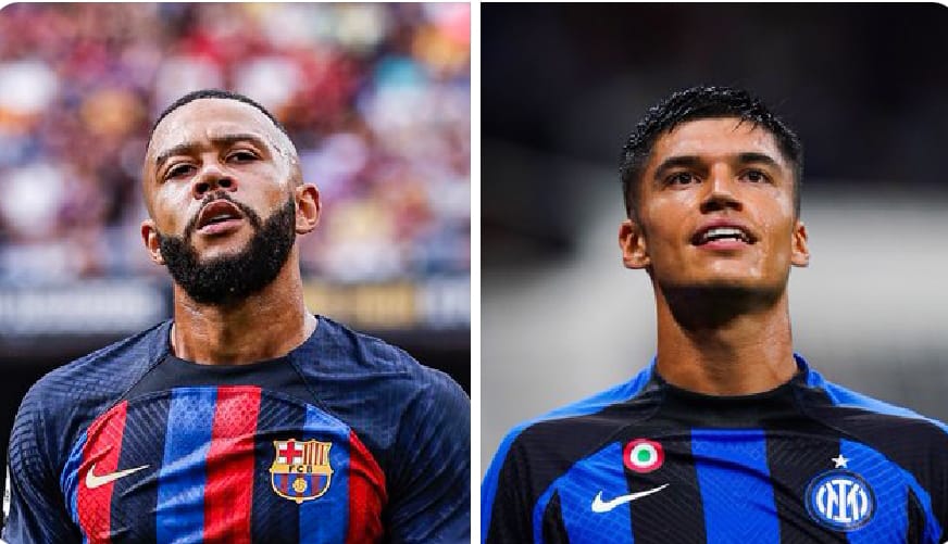 Barcelona dan Inter Milan Berencana Tukar Memphis Depay dengan Joaquin Correa