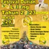 Festival Durian Lolong 2023 Digelar 29 Januari 2023, Siapkan Rp 150 Ribu untuk 1 Paket Durian Pilihan Hingga Durian Gratis Pun Ada