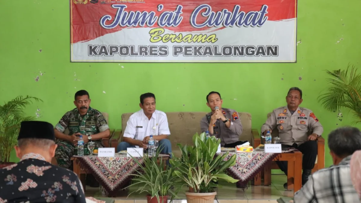 Jumat Curhat Polres Pekalongan Bersama Warga Kajen, Kades Keluhkan Maraknya Togel