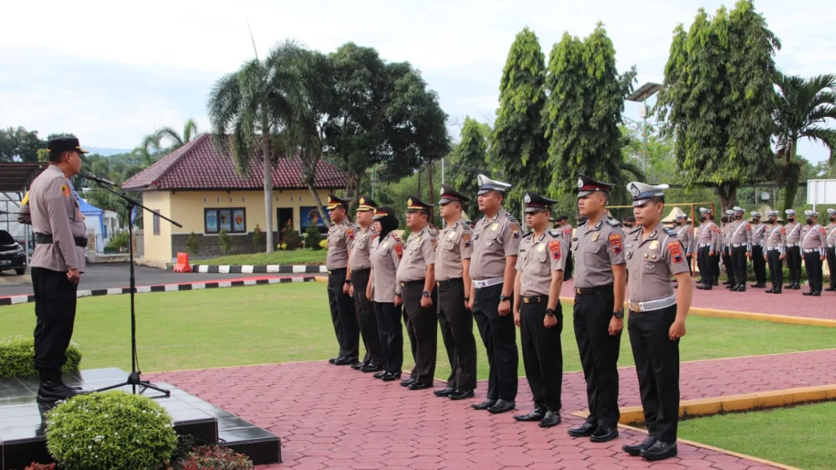 9 Perwira dan 27 Bintara Anggota Polres Pekalongan Naik Pangkat