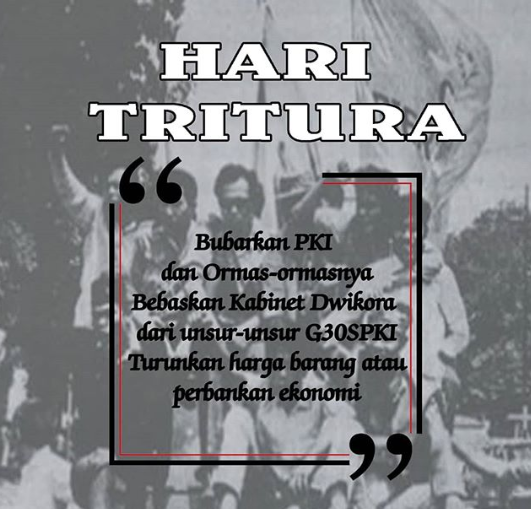 Aksi Demo Tritura Lahirkan Orde Baru