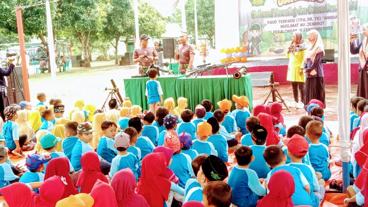 PAUD Terpadu Annisa Muslimat NU Jenggot, Gelar Famegath Bersama TNI