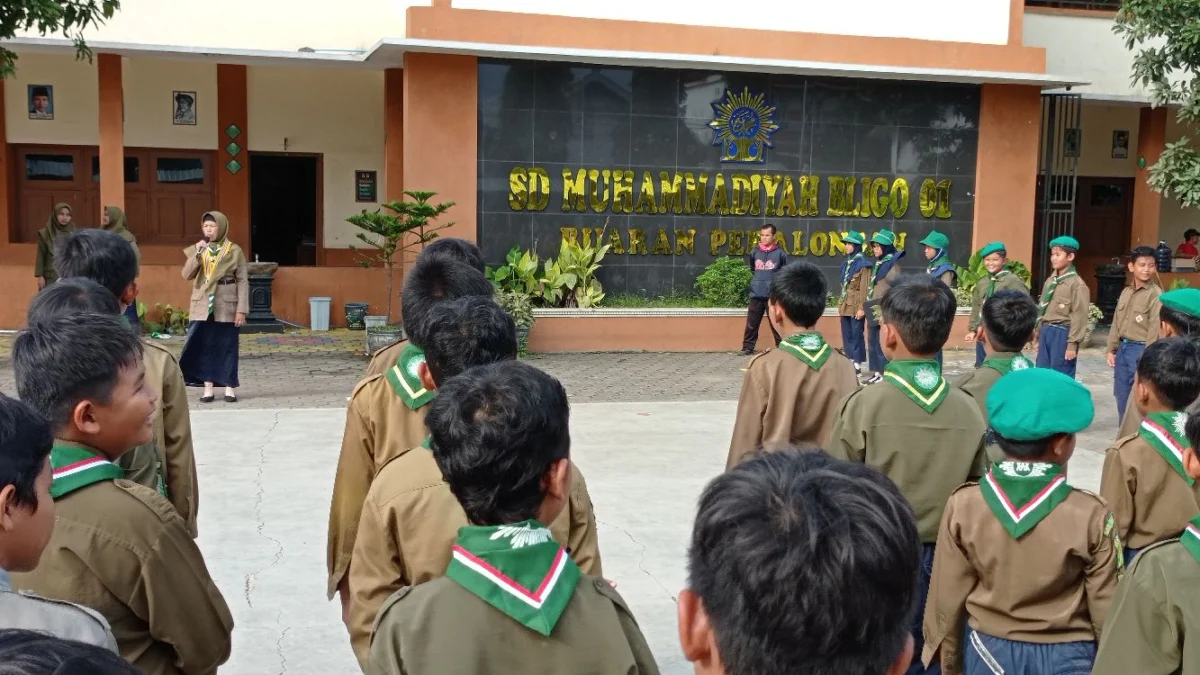 SD Muhammadiyah Bligo 01 Gelar Kemah Bhakti HW Qobilah Hamka