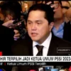 Terpilih Ketum PSSI, Erick Thohir Mengaku Tugas Terberat Hadapi Piala Dunia U-20