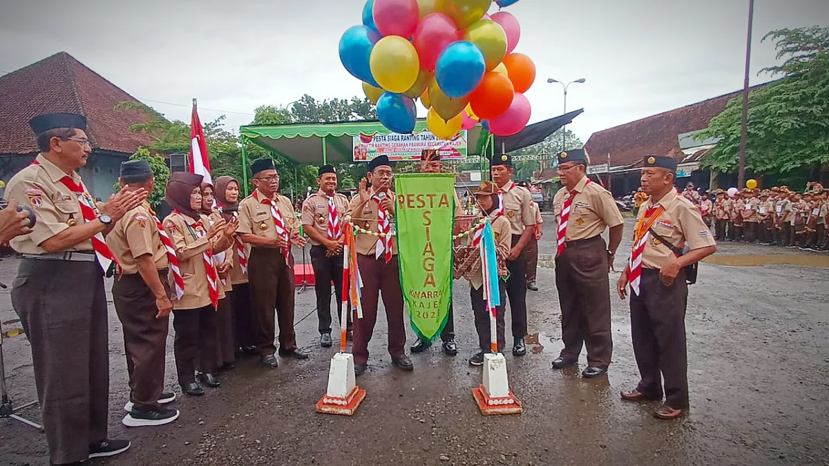 Tumbuhkan Kreativitas, Ratusan Anggota Pramuka Kwaran Kajen Ikuti Pesta Siaga