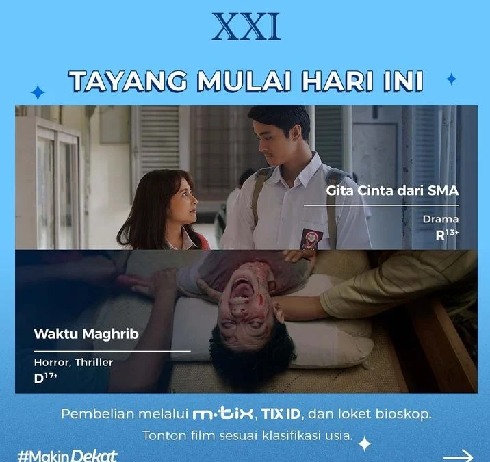 Gita Cinta Dari SMA dan Waktu Maghrib Tayang Hari Ini 9 Februari 2023 di Bioskop Pekalongan, Berikut Jadwalnya!