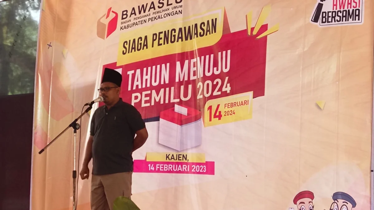 1 Tahun Menuju Pemilu 2024, Bawaslu Kabupaten Pekalongan Tegaskan Siap Lakukan Pengawasan