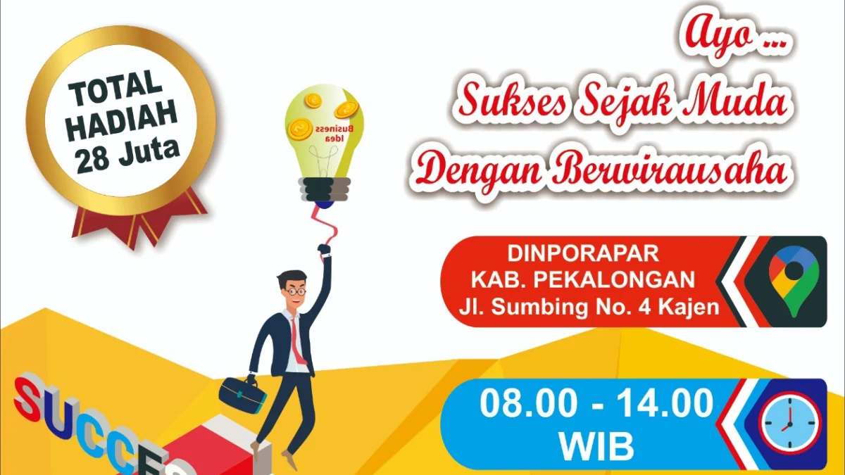 Pemkab Pekalongan Gelar Lomba Ide Bisnis Bagi Pemuda, Ini Syarat dan Ketentuanya