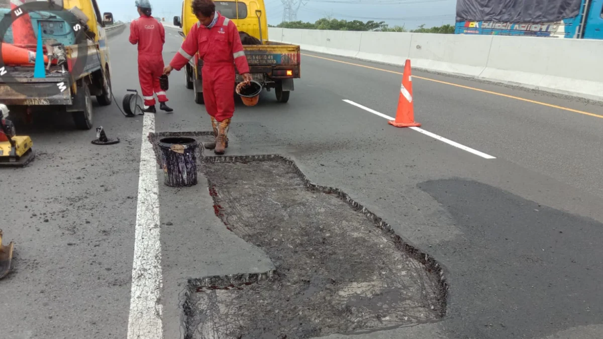 Jelang Arus Mudik, PBTR Kejar Perbaikan Jalan Tol