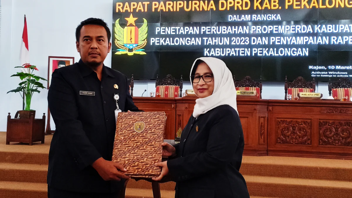 DPRD Kabupaten Pekalongan Tetapkan Perubahan Tiga Propemperda Tahun 2023