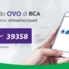 Cara top up OVO dari BCA