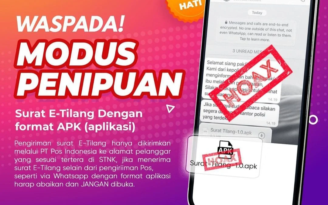 Modus penipuan surat e-tilang