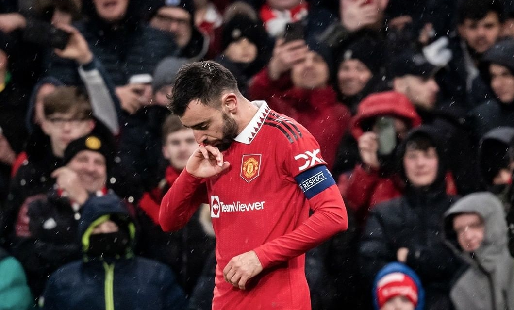 Pemain Manchester United Bruno Fernandes