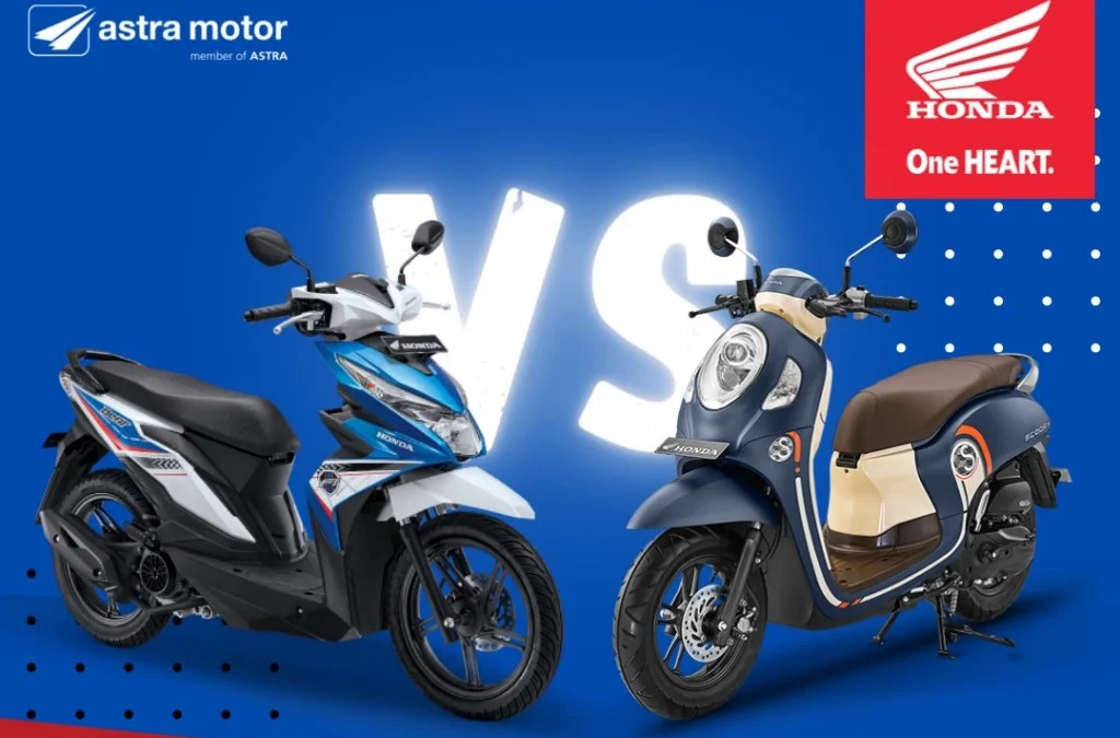 perbandingan performa Honda BeAT dengan Scoopy