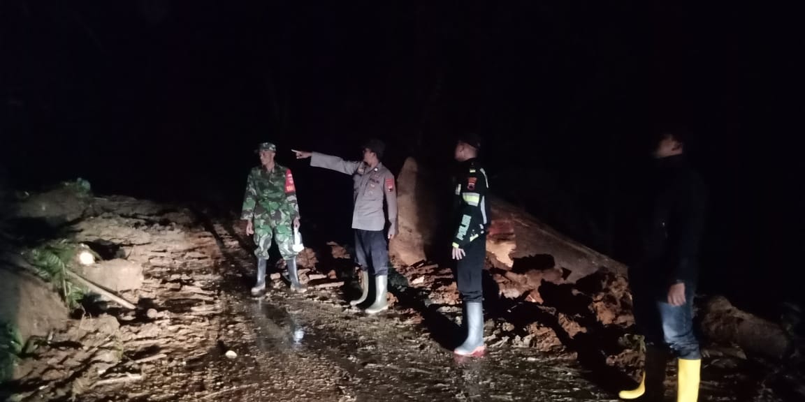 Pohon Besar Tumbang dan 3 Titik Longsor di Kroyakan, Jalur Doro - Petungkriyono Membahayakan longsor di kroyakan