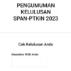 Pengumuman span-ptkin 2023