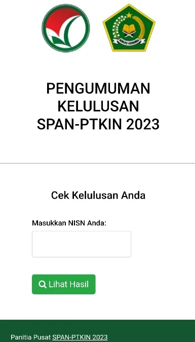 Pengumuman span-ptkin 2023