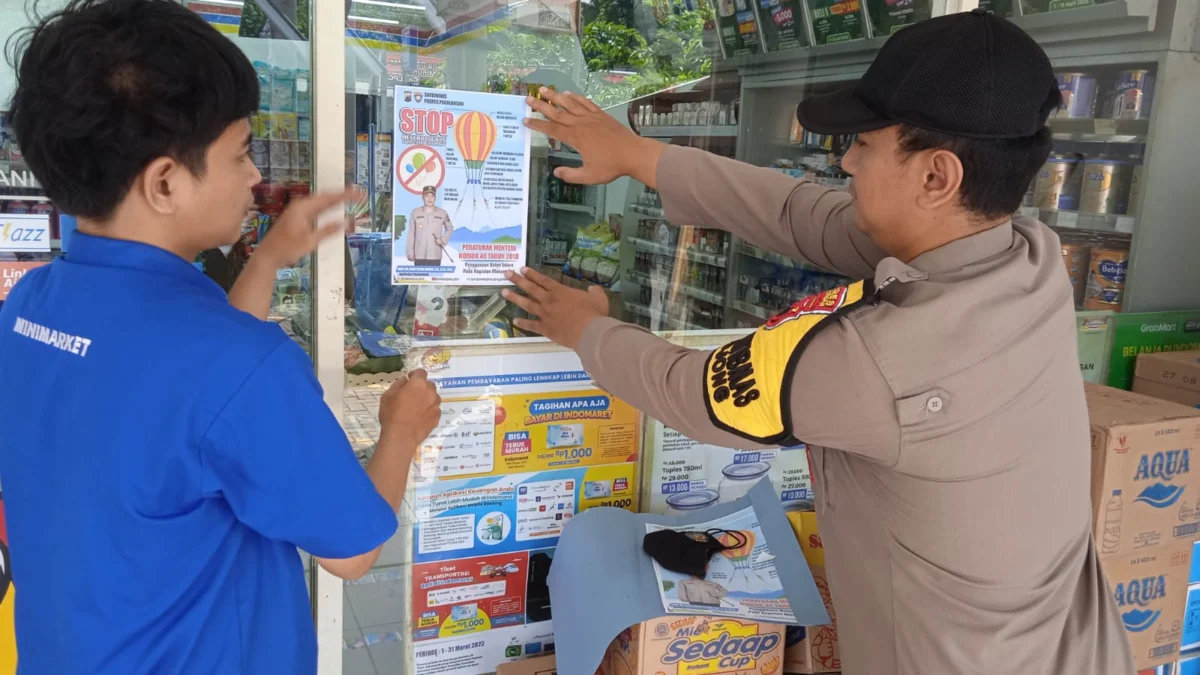 polisi larang warga terbangkan balon udara