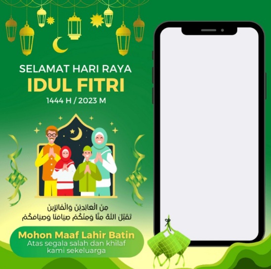 Twibbon ucapan selamat idulfitri 1444 h