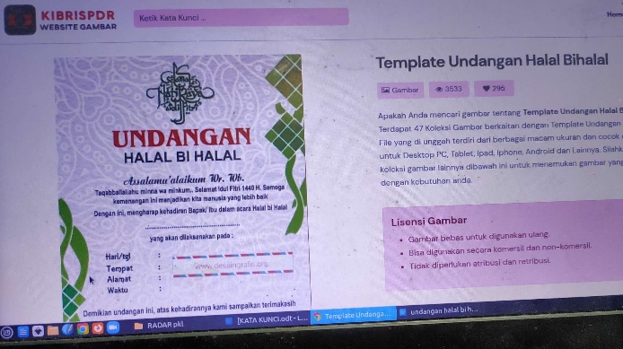 Undangan Halal bi Halal