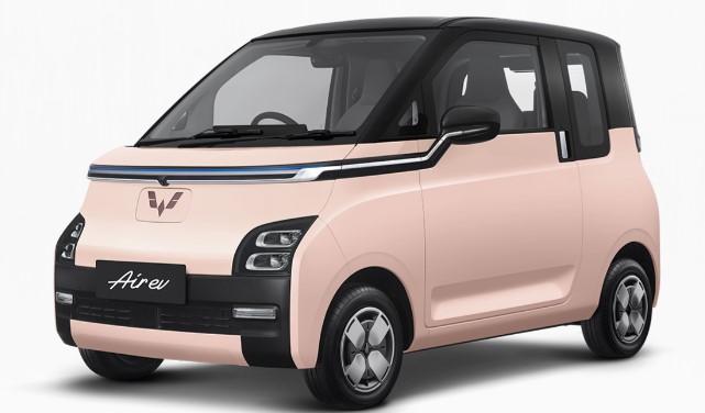 026-Wuling Air ev 2023 warna Peach Pink